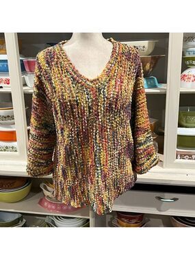 Ethyl Yarn Knit Chunky Sweater - Size XL